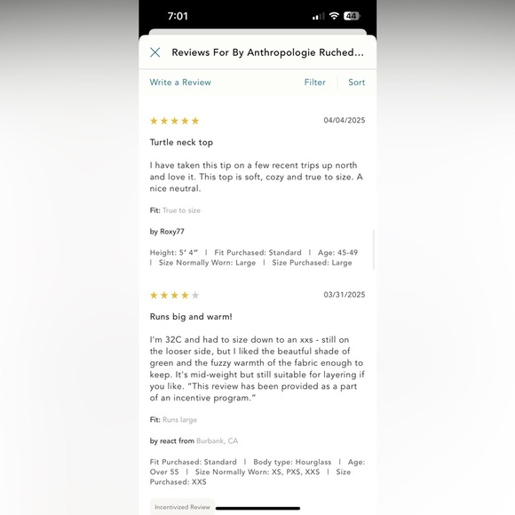 NWT new XL Anthropologie ruched sleeve turtleneck top raspberry pink stretchy - Picture 6 of 17